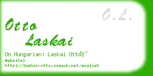 otto laskai business card